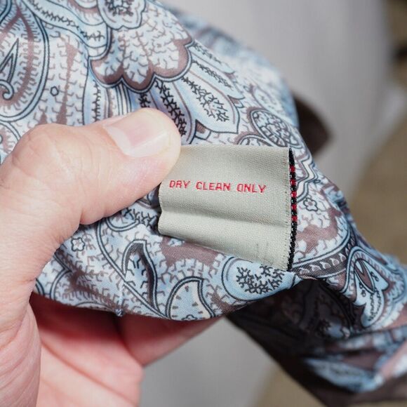 Georgiou Studio Tan Metallic Trench Coat Jacket Womens 8 Y2K Pockets Glam - Picture 9 of 9